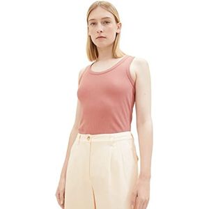 TOM KLEERMAKER basic damestop met geribbelde structuur