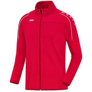 JAKO - Klassiek Trainingsjack, Uniseks-Kind, Rood, 164