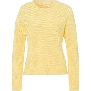 BRAX Dames Style Lisa Cotton Sweat gestructureerde pullover, Banana, 38