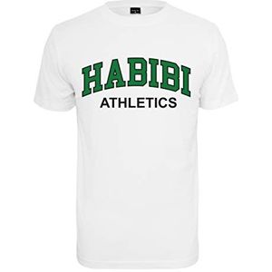 Mister Tee Heren Habibi Atheltics T-shirt, wit, S