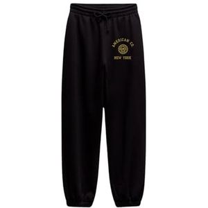 AMERICAN COLLEGE USA Joggingbroek Chino Sport Warme Kleding Unisex Mannen en Vrouwen Casual Model ACJOGW4 Zwart XXL, Zwart, XXL