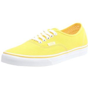 Vans Authentic vee33b2, uniseks - skateboard-schoenen voor volwassenen, geel, wit., 44 EU