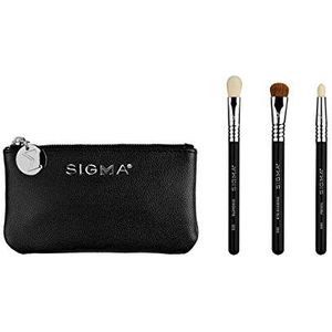 Sigma Beauty Glam 'N Go Mini Eye Brush Set, 3 Brushes and Beauty Bag