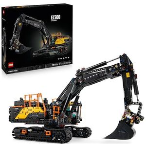 LEGO Technic Volvo EC500 Hybrid Graafmachine – Gemotoriseerde Bouwvoertuig Bouwpakket Voor Volwassenen – Incl. Beweegbare Giek, Rupsbanden, Arm, Laadschop en Drilboor – Cadeau-Idee – 42215