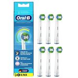 Oral-B Precision Clean Opzetborstels voor elektrische tandenborstel, 6 stuks, met CleanMaximiser-borstelharen voor optimale tandverzorging, tandenborstelopzetstuk voor Oral-B tandenborstels