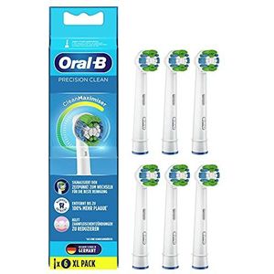 Oral-B Precision Clean Opzetborstels voor elektrische tandenborstels, 6 stuks, met CleanMaximiser-borstelharen voor optimale tandverzorging, tandenborstelopzetstuk voor Oral-B tandenborstels