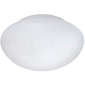 EGLO Ella Plafondlamp, diameter 20 cm, 1-lichts wandlamp, plafondlamp van staal en mat wit opaalglas, voor woonkamer/keuken/kantoor/hal, E27-fitting