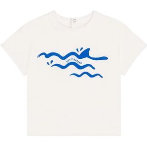 Petit Bateau T-shirt met korte mouwen voor jongens, Malvavisco/porselein, 3 Maanden