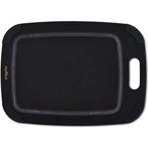 Zyliss E910064 Snijplank van Houtvezel Klein, 30cm x 21,5cm, Gerecyclede Houtvezel/Siliconen, Zwart, Snijplank voor Keuken, Vaatwasmachinebestendig, 5 Jaar Garantie