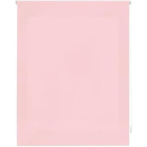 ECOMMERC3 | Transparant en glad rolgordijn, breedte 80 x 175 cm, breedte x hoogte, stofmaat 77 x 170 cm, eenvoudige montage aan muur of plafond, roze rolgordijn