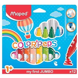 Maped M846020 - Maxi Color Peps viltstiften 12 stuks kartonnen etui