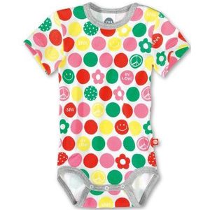 Sanetta Baby - meisjes babykleding/ondergoed/bodys, all-over print body 1/2 mouw allover 321150
