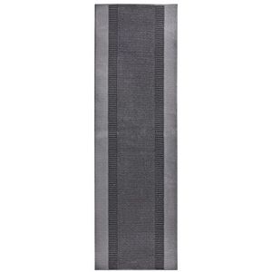 Hanse Home laagpolig velours loper band grijs, 80x400 cm