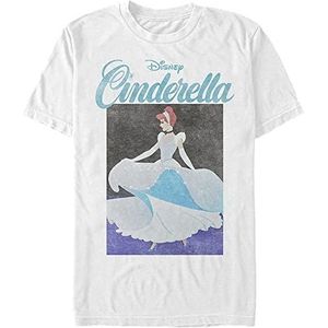 Disney Uniseks Cinderella-Chindy Squared Organic T-shirt met korte mouwen, wit, XXL