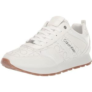 Calvin Klein Carlla Sneaker voor dames, Wit Multi 142, 43 EU