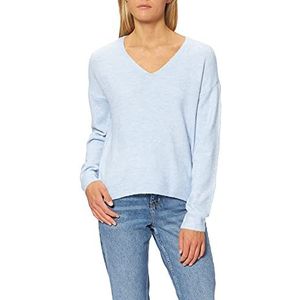 Name It Pcperla Ls V-hals Knit Noos Bc voor dames, Kentucky Blue/Detail: cp, L