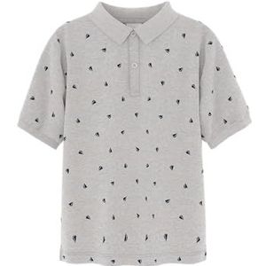 NAME IT Jongens Nkmvolo Ss Nreg Polo, lichtgrijs gem., 116