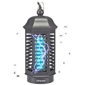 Beper P206ZAN001 Mosquito Net Lantern, 4 W, UV-A Lamp, Odorless, Attracts insects and mosquitoes without any chemical substance, Removable Tray, Hanging or support