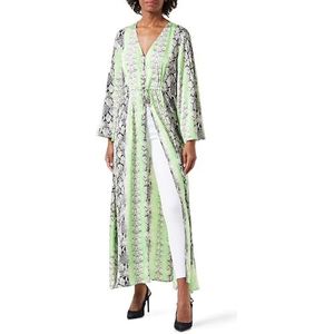 Celocia Strandkaftan voor dames, Groen meerkleurig, M