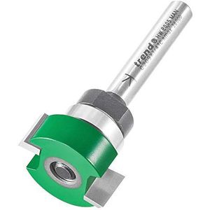 Trend CraftPro Twee Fluit Intumescente Recessing Router Cutter Bit, 1/4 Inch schacht, 24 mm Snijdiameter & 10 mm Snijlengte, Wolfraamcarbide getipt, C209X1/4TC