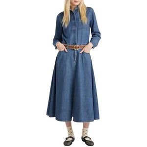 United Colors of Benetton Jurk, Blauw, M