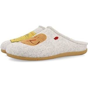 HOT POTATOES Fingas herenpantoffels, grijs, maat 43