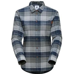 Mammut Trovat damesshirt met lange mouwen, steel-marine, XL