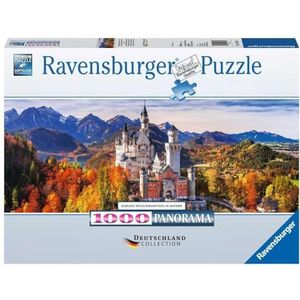 Slot Neuschwanstein Panorama Puzzel (1000 stukjes, Landschappen)