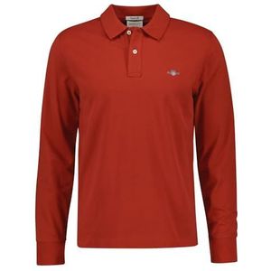 GANT REG Shield LS Pique Rugger, Iron Red., XL