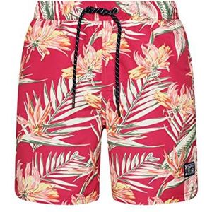Superdry Heren Vintage Hawaiian SWIMSHORT W2 - Zwemshort, Paradise Pink, Medium
