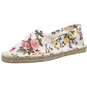 Pieces Haisha Espadrillos Bloem Nieuw Wit, Dames Espadrille, Wit Weiß Helder Wit, 38 EU