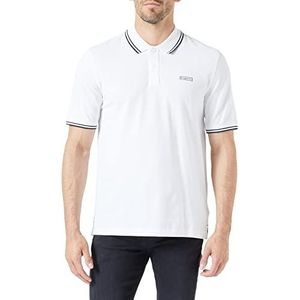bugatti Heren 8150-35081 Poloshirt, wit-10, Regular, wit-10, S