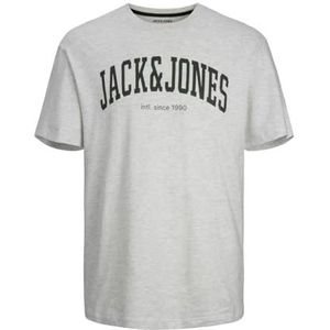 JACK & JONES Heren JJEJOSH Tee SS Crew Neck NOOS T-Shirt, White Melange, L, wit melange., L