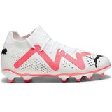 PUMA Future Match FG/ag Jr, Scarpe da Calcio, White Black Fire Orchid 01, 43 EU