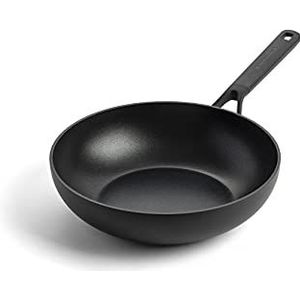 KitchenAid Classic Forged Aluminium wok ø28cm - zwart - inductie - anti-aanbak