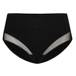 Lilly Teyli - Damesslip - Zwart - Hoge Taille - Katoen - Comfortabel Ademend Stretch
