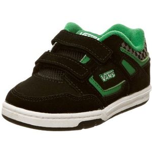 Vans Kids Knightro Fashion Sport Skate Schoen, Zwart Groen, 34 EU