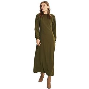 Trendyol Modest Damesjurk, Kaki, 36