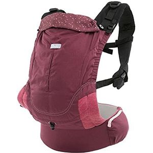 Chicco - Ergonomische Draagzak Myamaki Fit - Multifunctionele Draagdoek - Verstelbare Zitting, Rugsteun en Neksteun - Vanaf Geboorte tot 15 kg - Bordeauxrood