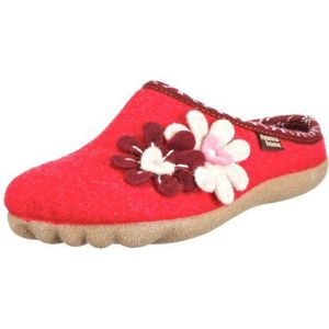 Manitu Home 320215 Pantoffels voor dames, rood, 36 EU