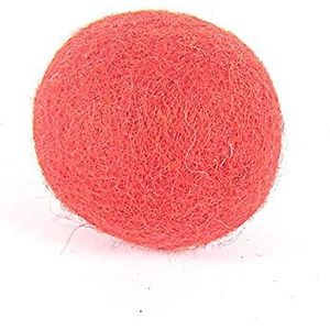 Wolvilt rode bal diameter 15 mm. 50u.