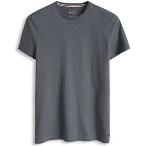 edc by ESPRIT heren T-shirt basic ronde hals - slim fit