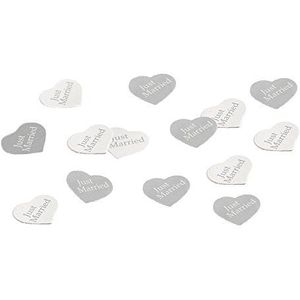 Neviti Wedding Confetti - Weefselpapier/Biologisch afbreekbaar - Wit/Zilver - 20 individuele dozen