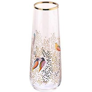 Sara Miller SM79260-XD Portmeirion Vaas met kleine steel Chelsea Collection Vogel in boom, porselein