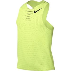 Nike Aeroswift Dri-Fit ADV-hardloop-singlet voor heren, Lt Lemon Twist/zwart, FN4231-736, XL