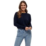 Minus - Elne - Gebreide Trui - Zwart - 82% Viscose - XXL