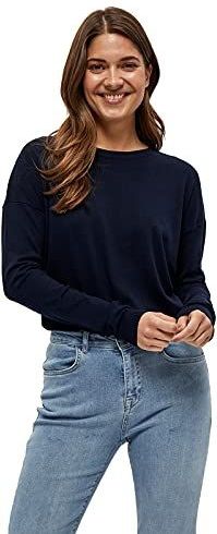 Minus - Elne - Gebreide Trui - Zwart - 82% Viscose - XXL