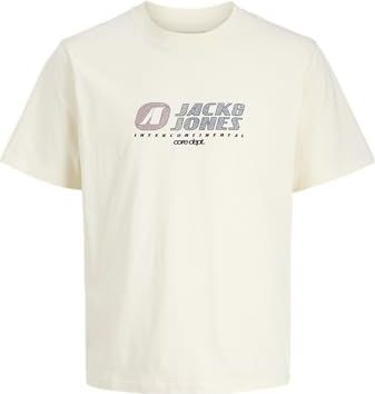 JACK & JONES - JCOTIER - T-shirt - Lichtgeel/Roestrood/Zwart