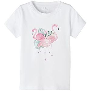 Bestseller A/S Baby-meisje NMFJULS SS Top Box T-shirt, Double Cream, 86, Double Cream, 86 cm