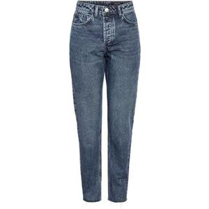 Noisy may - NMALVA - Capri Broeken - Blauw Denim - Slimfit - Mid Waist